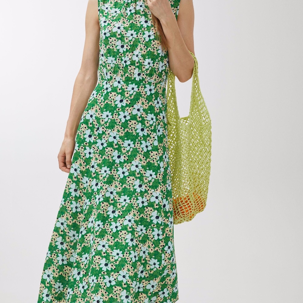 Arket Swedish Design - Green Floral Maxi dress